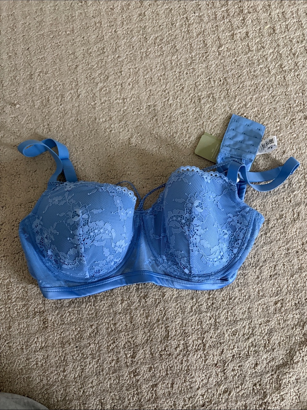intimissimi Sky Blue Lace Underwire Bra